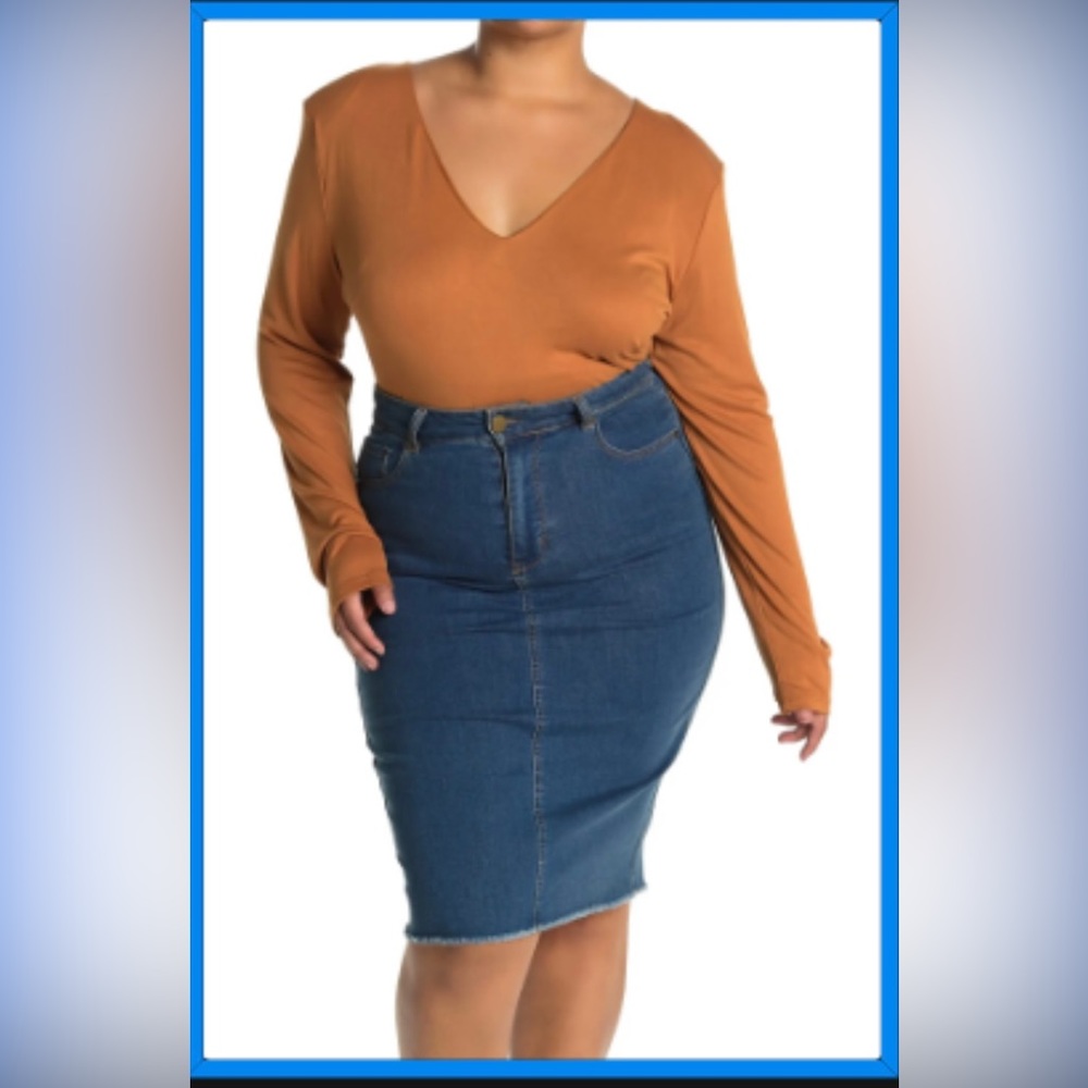 One one Six  V Neck Long Sleeves bodysuit  plus Size